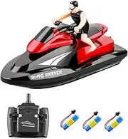 HEALSOPTHY Rc Boat with Batteries Boat for High Speed Design Chassis Family and Friends