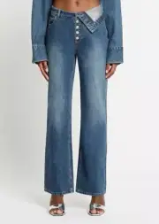 SASS BIDE JEANS - SIZE 28, RRP $350,