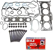 DNJ HGB177 Cylinder Head Set with Head Bolt Kit for 2011-2016 for Hyundai Sonata 2.0L 1998cc 122cid L4 DOHC