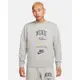 NIKE AS M NK CLUB BB CREW STACK GX 男長袖上衣-淺灰-FN2611063