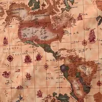 在飛比找蝦皮購物優惠-🍉防水牛津布🍉航海圖 世界地圖 復古 地圖 格紋牛津防水布料