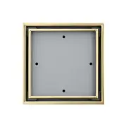 QM Tile-Insert 5 3/4 Inch Center/Square Shower Drain in Satin Gold, Stainless...