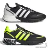 Adidas 男鞋 休閒鞋 慢跑鞋 ZX 1K Boost 黑白/黑螢光綠【運動世界】FX6515/FY3632
