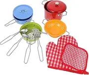 INOOMP 1 Set Kitchen Simulation Cookware for Boys Mini House Educational Plaything Safe Enhances Creativity Imagination