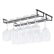Brix Wine Glass Holder Under Cabinet Kitchen Organization and Storage for Kit...