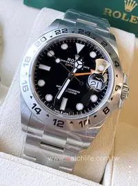 在飛比找Yahoo!奇摩拍賣優惠-玩錶人Rolex EXPLORER II探險家黑226570