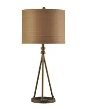 StyleCraft 35in Seeded Glass Table Lamp