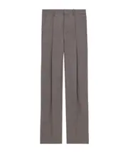 Saint Laurent High Waist Twill Pants IT52,IT50,IT48 Walnut brown