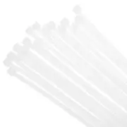 50PCS Cable Zip Tie 12 Inch Nylon Wire Tie with 50LBS Tensile Strength White