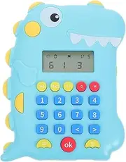 SOPOTUTU Cartoon Dinosaur Shaped Early Education Calculator Interactive Math Game for Portable Learning Machine for Travel Stimulates Learning Enthusiasm