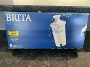 Brita Filter 5 Pack Pitcher Replacement Water Filters Sealed Box