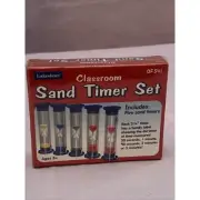 Lakeshore DF541 Classroom Sand Timer Set Ages 5+ 30sec-3mins - NEW IN BOX