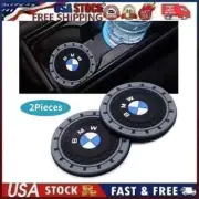 2 pk Cup Mat Car Drink Holder Insert Silicone Coaster Set for B-M-W Sty 3