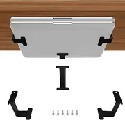 IFCASE Metal Under Desk Shelf Mount Holder for Laptop, Xbox Series S, Xbox One S/X, Xbox 360, PS4 Slim/Pro, Desktop Mini PC, Wireless Amplifier (Black)
