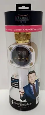 2019 Carpool Karaoke the Mic - Singing Machine - The Late Late Show New in Box