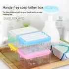 Creative Hand Free Scrubbing Soap Box Multifunctional Bubble Box With Cover