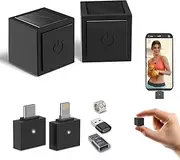Yungrain Wireless Lavalier Microphone, Ultra-Compact DesignMini Mic for iPhone/Pro/iPad/Android/PC/Windows/MAC, Bluetooth Microphone, Clip on Mic for Video Recording, Zoom(2 MICS-Lightning&USB C)