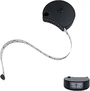 Draduo Tape Measure - 60 Inch Double Sided Scale, Self Retracting Tape Measure for Tailor Fitness Triple Measurement(Black)