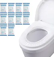 WALWAL 10 Pack Disposable Toilet Seat Covers, Individually Packaged Travel Hygiene Products, Waterproof and Anti-Slip Design for Public Restrooms, Hotels, Potty Training, & On-The-Go Hygiene