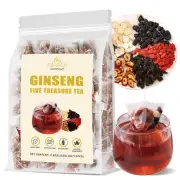 Ginseng Five Treasures Tea - Kidney Wubao Tea, 1 Bag (25pcs)