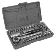 W1173 40 Piece 1/4 Inch&3/8 Inch Drive Socket Set