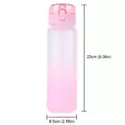 Frosted Water Bottle Gradient Color with Handle for Gym Outdoor Camping