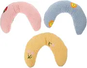 3Pcs Shaped Cat Dog Neck Pillow Calming for Deep Sleep Soft Comfortable Breathable for All Present for Pet Owners
