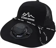 [Shenrongtong] Solar Power Fan Hat,Summer Hat with Fan | Sun Hat with Solar Powered Fan, Sun Protection UPF50+ Hat for Outdoor Sports Camping