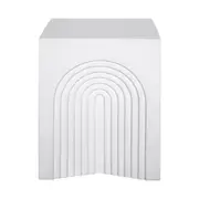 Arc Concrete Stool - White
