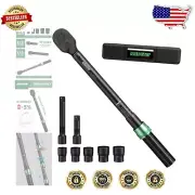 High Precision Click Torque Wrench Set 25-165 ft-lb with Laser-Engraved Scale