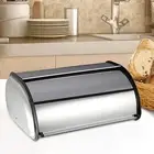 Roll Top Bread Bin Rustic Bread Holder Container for Home Coffee Shop