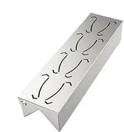Grill Smoker Box, Barbecue Smokes Infuser, Stainless Steel Smoker, Hinged Lid, Sturdy Steel, 30x8x6cm, For Backyard Barbecues, Camping, Picnics