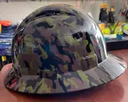 Cal Pacific, CAMO Full Brim Hard Hat with with Fas-trac Suspension