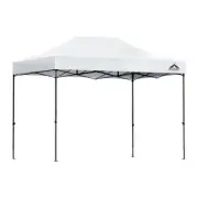 Instahut Gazebo Pop Up Marquee 3x4.5 Folding Outdoor Wedding Tent Base Pod White