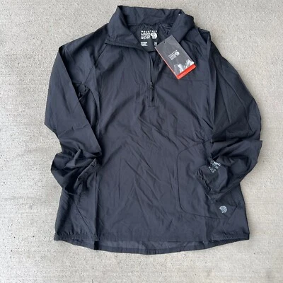 nwt mountain hardwear womens kor preshrll black pullover lightweight size M