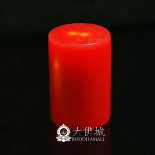 《大佛城》LED充電式純蠟燭燈(中)/ 紅色.黃色/ 翻轉即開關