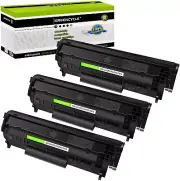3PK Q2612A 12A Toner Cartridge Compatible For HP LaserJet 1022nw M1319f printer