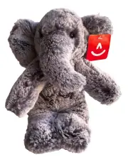 Aurora Elephant Plush Gray Stuffed Animal Bean Bag Soft Toy 9" Tampa Zoo Lowry