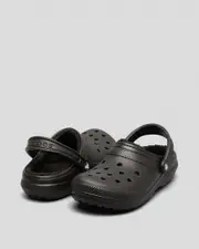 [Crocs] Crocs Men's Classic Lined Clogs Shoes in Black Size W6 W6 Black