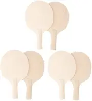 Your Game Pcs Wooden Table Tennis Paddle Blanks Unpainted Rackets Grip for DIY