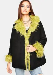 [ZEMETA] Everyday Y2k Faux Fur Jacket