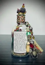 Good Fortune Witches’ Spell Bottle (Handmade, Witchcraft, Wicca, Hoodoo)