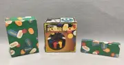 Lot Packs Chips Small + Grande Vintage Lire Poker Rack Revolving Base