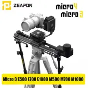 ZEAPON Micro 3/4 Micro4 E500 E700 E1000 Motorized Camera Slider Double Distance