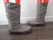 Merrell Women's Haven Nylon Silver Waterproof Insulated Foldover Snow Boots 6.5