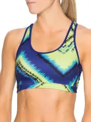 NWT Athleta Womens Double Dare Tie-Dye Bra, Cactus/ amalfi blue SIZE XS