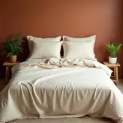 Royal Comfort Bamboo Blended Sheet & Pillowcases Set 1000TC Ultra Soft Bedding Ivory (Double, Queen, King)