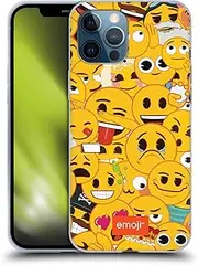 Head Case Designs Officially Licensed emojiｮ Full Pattern Yellows and Poos Soft Gel Case Compatible with Apple iPhone 12 Pro Max