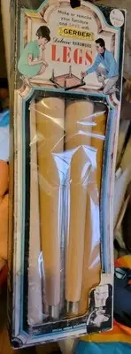 4 Mid-Century Modern GERBER Deluxe Hardwood Tapered Furniture Table Legs 16"