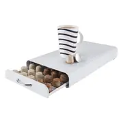 ACA 50 Pods Coffee Capsule Holder Dispenser Storage Rack Organizer Nespresso White